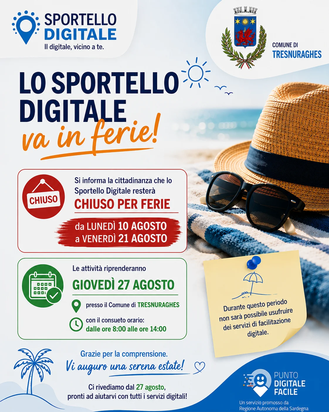 Chiusura sportello digitale