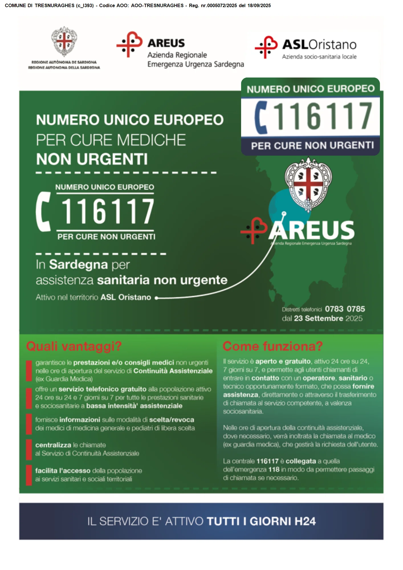 Numero unico europeo per cure mediche