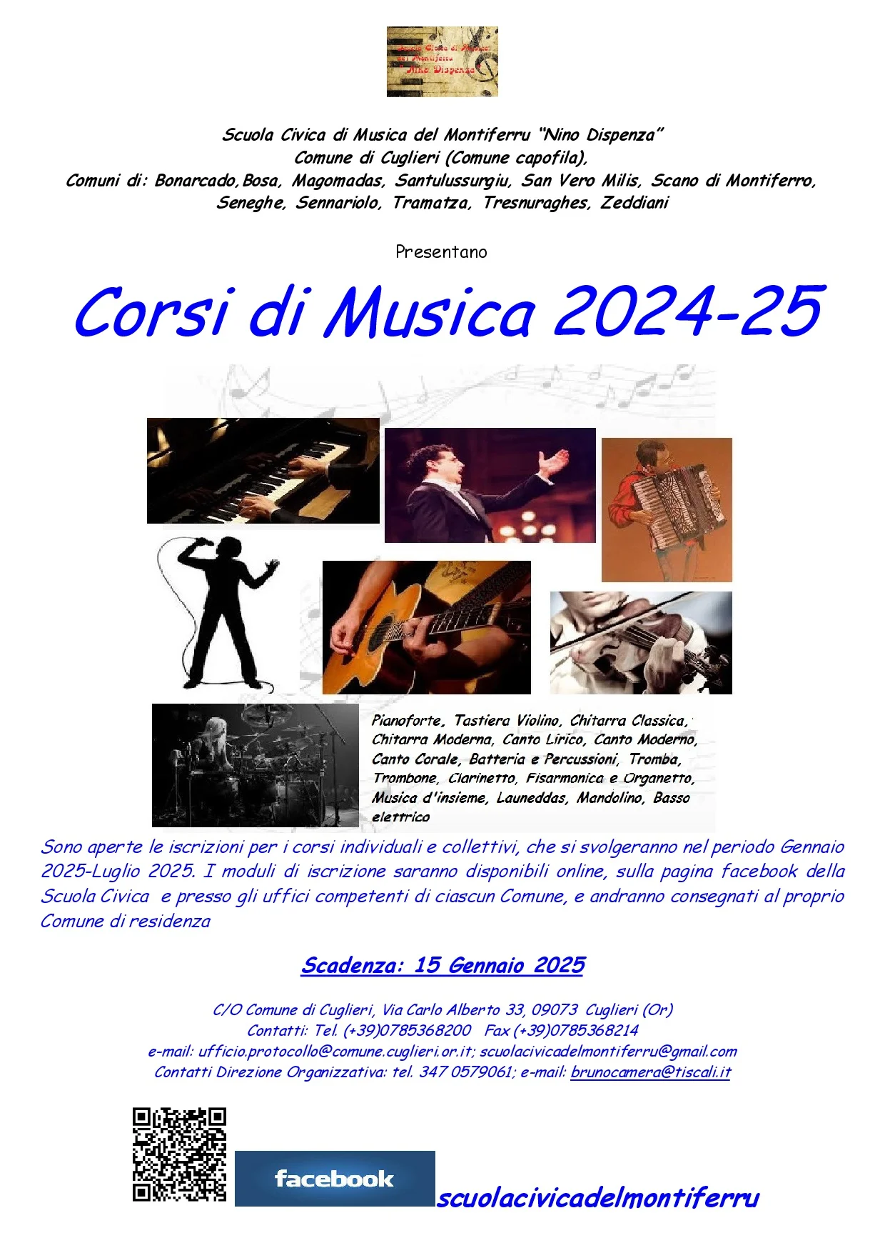 Scuola civica di musica anno formativo 2024/2025 Scuola civica di musica anno formativo 2024/2025