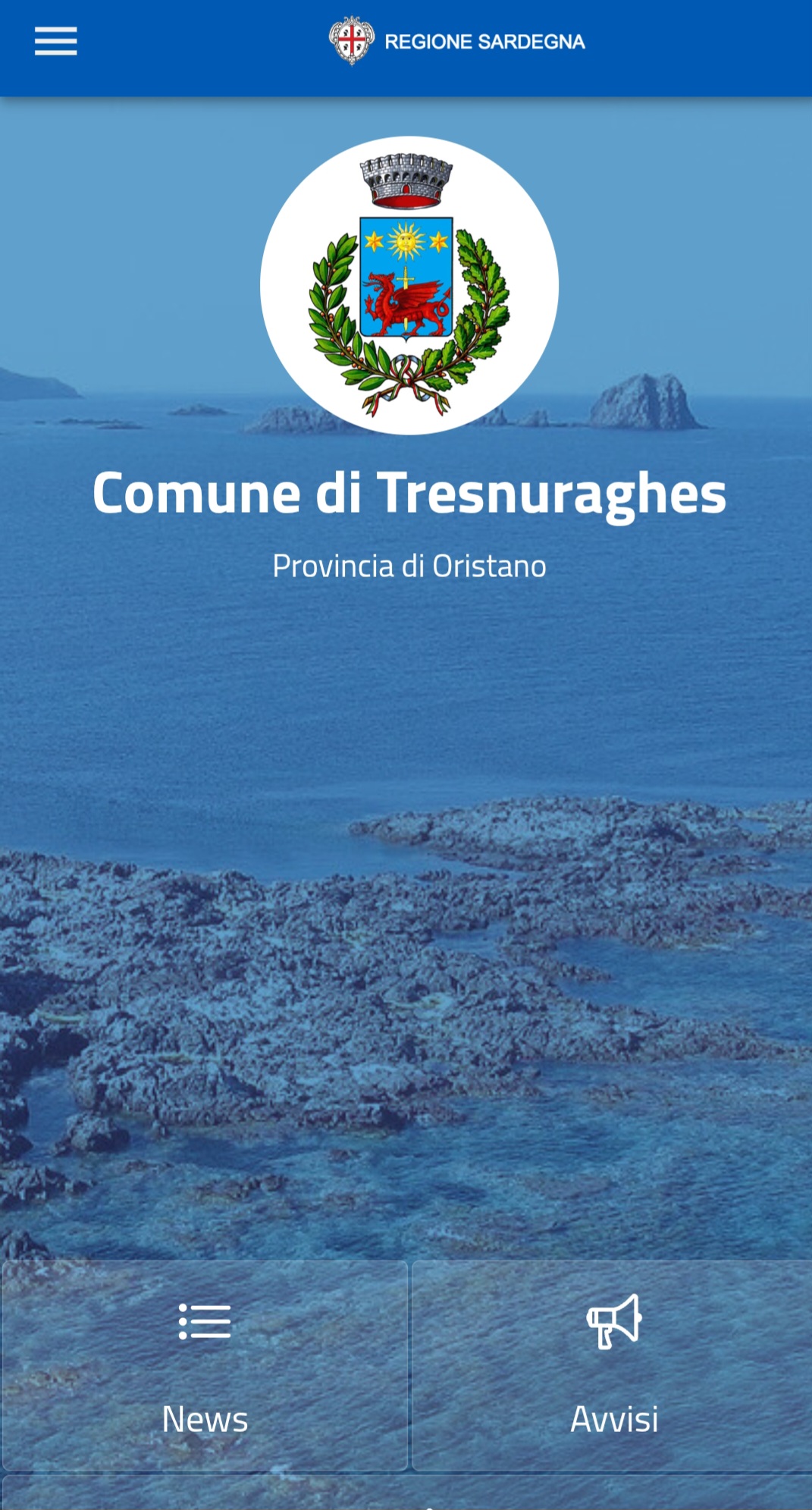 NUOVA APP ISTITUZIONALE DEL COMUNE DI TRESNURAGHES