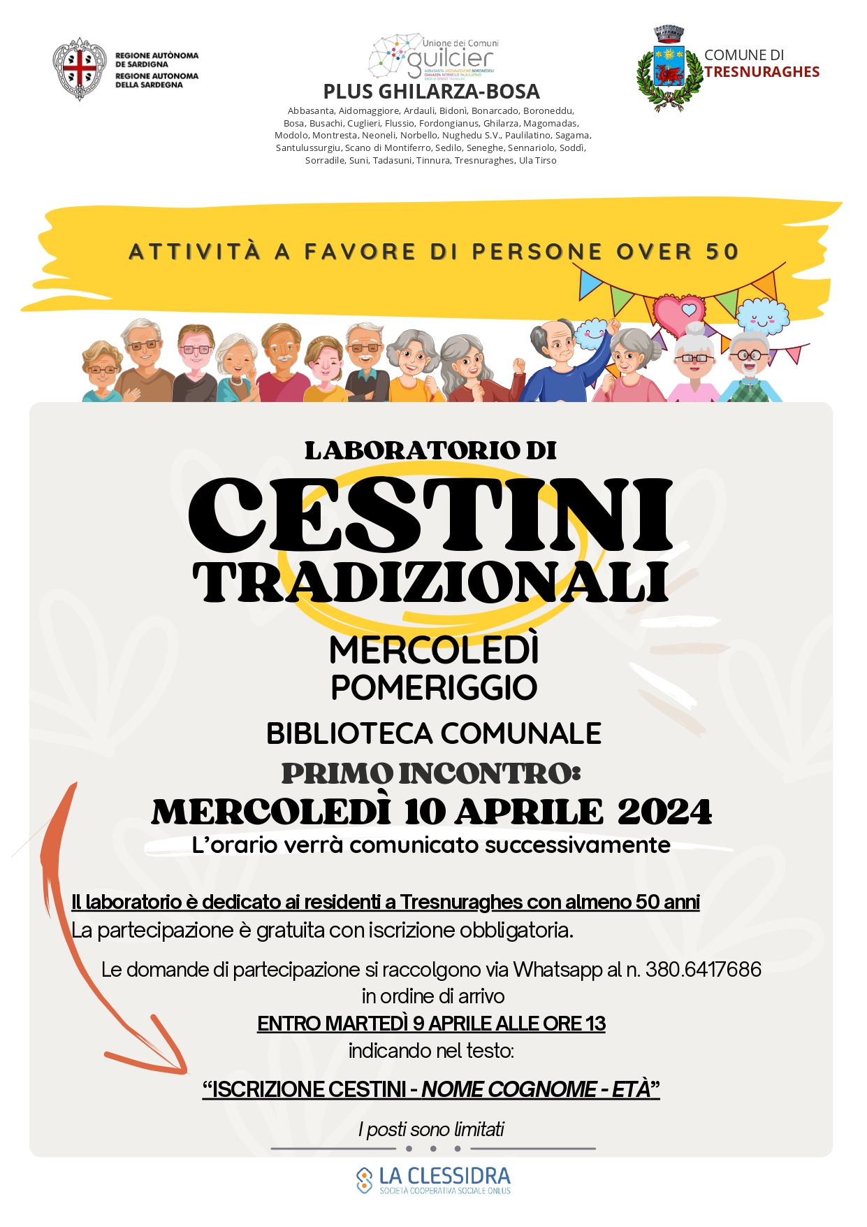 LABORATORIO DI CESTINI TRADIZIONALI - OVER 50