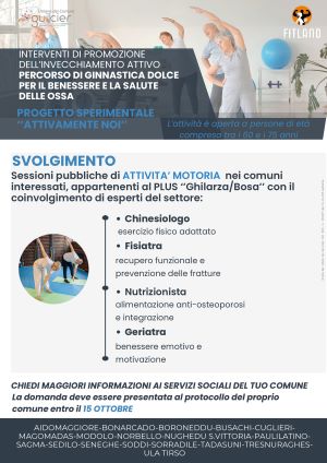 Interventi di promozione dell'invecchiamento attivo-laboratori di attività motoria (60-75 anni)